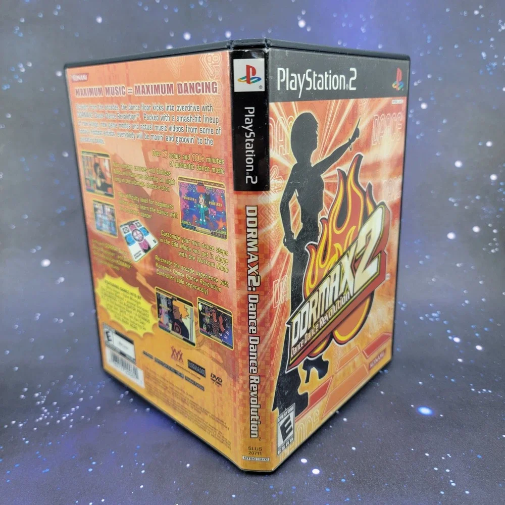 DDRMAX2 Dance Dance Revolution PS2 Konami PlayStation 2 Game SLUS-20711 CIB